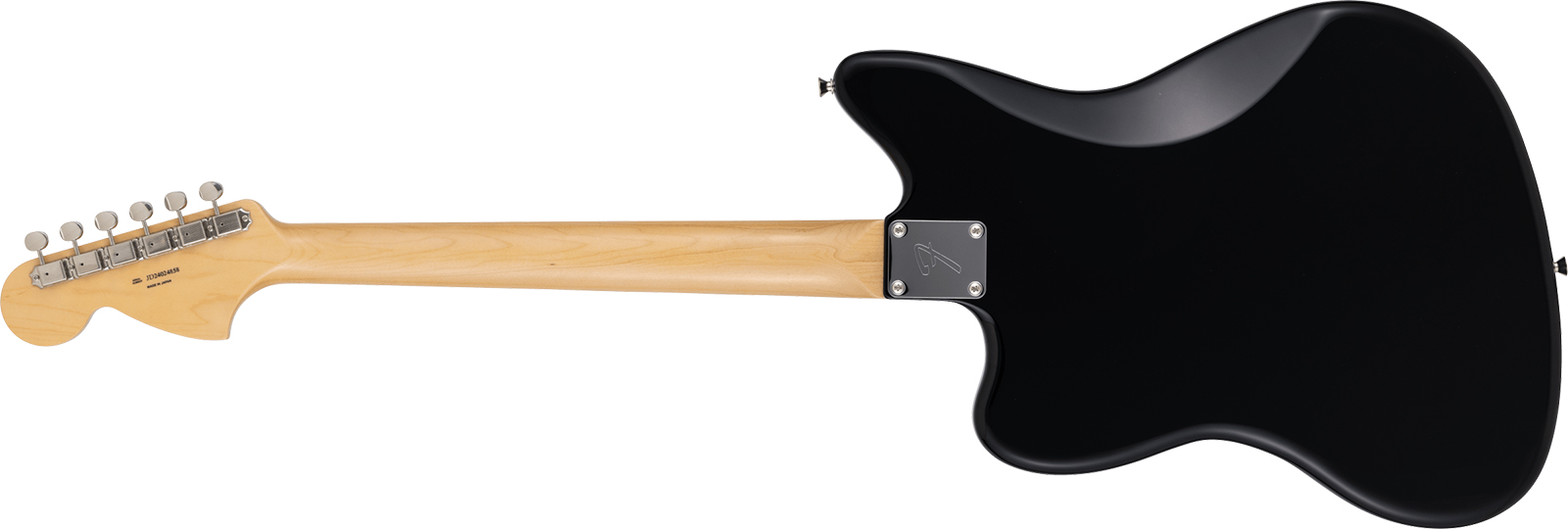 Fender Jazzmaster Late 60s Mij Traditional Ltd Jap 2s Trem Rw - Black - Retro rock electric guitar - Variation 1