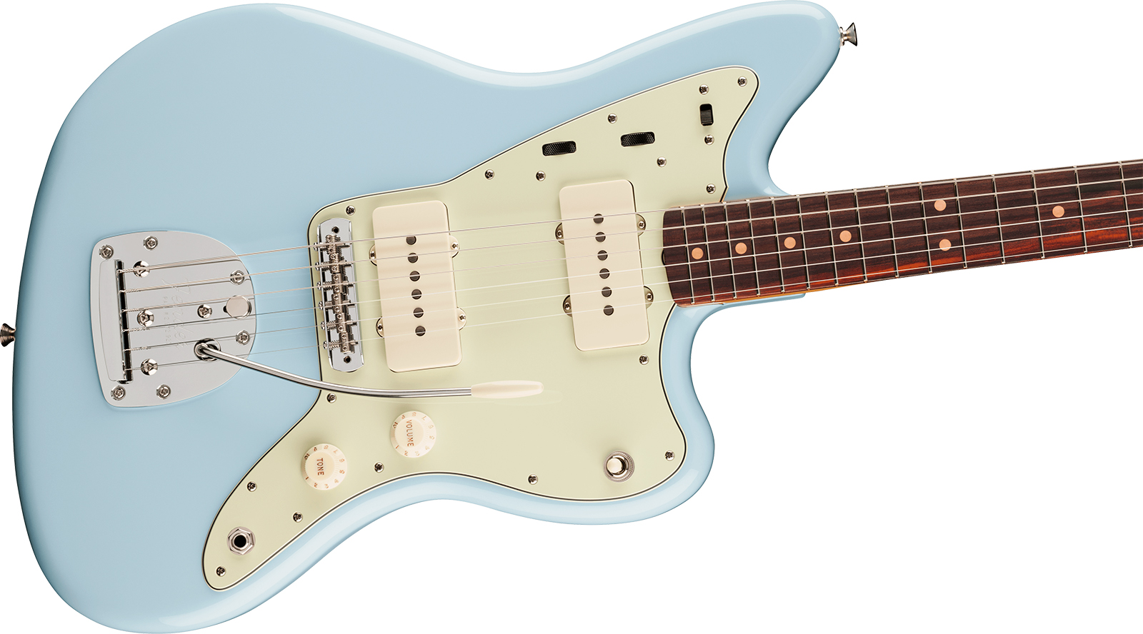 Fender Jazzmaster Mid 60s Vintera 3 Mex 2s Trem Rw - Sonic Blue - Retro rock electric guitar - Variation 2