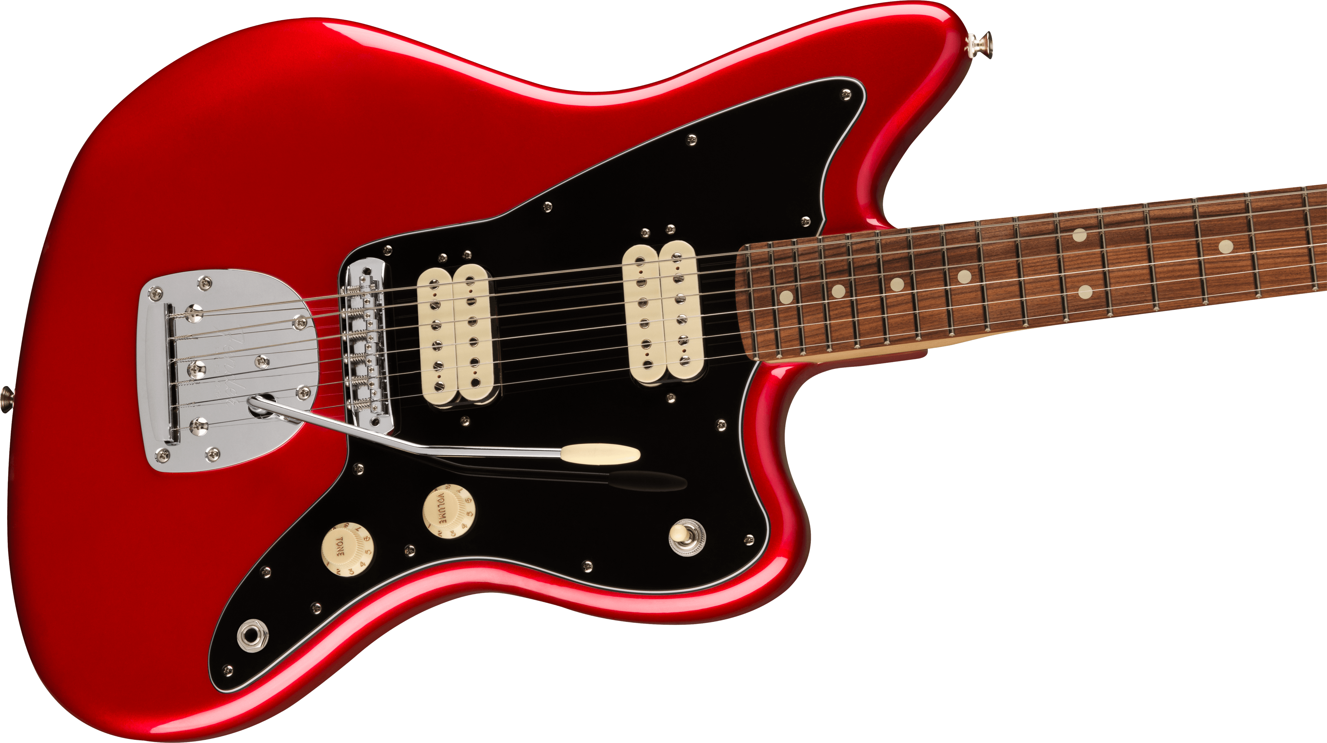 Fender Jazzmaster Player Hh Mex 2023 Trem 2h Pf - Candy Apple Red - Retro rock electric guitar - Variation 3