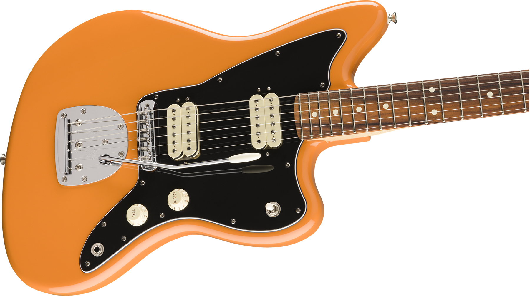 Fender Jazzmaster Player Mex Hh Pf - Capri Orange - Retro rock electric guitar - Variation 2