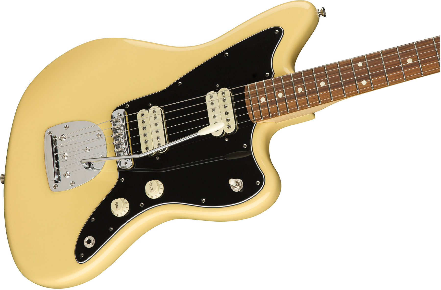 Fender Jazzmaster Player Mex Hh Pf - Buttercream - Retro rock electric guitar - Variation 2