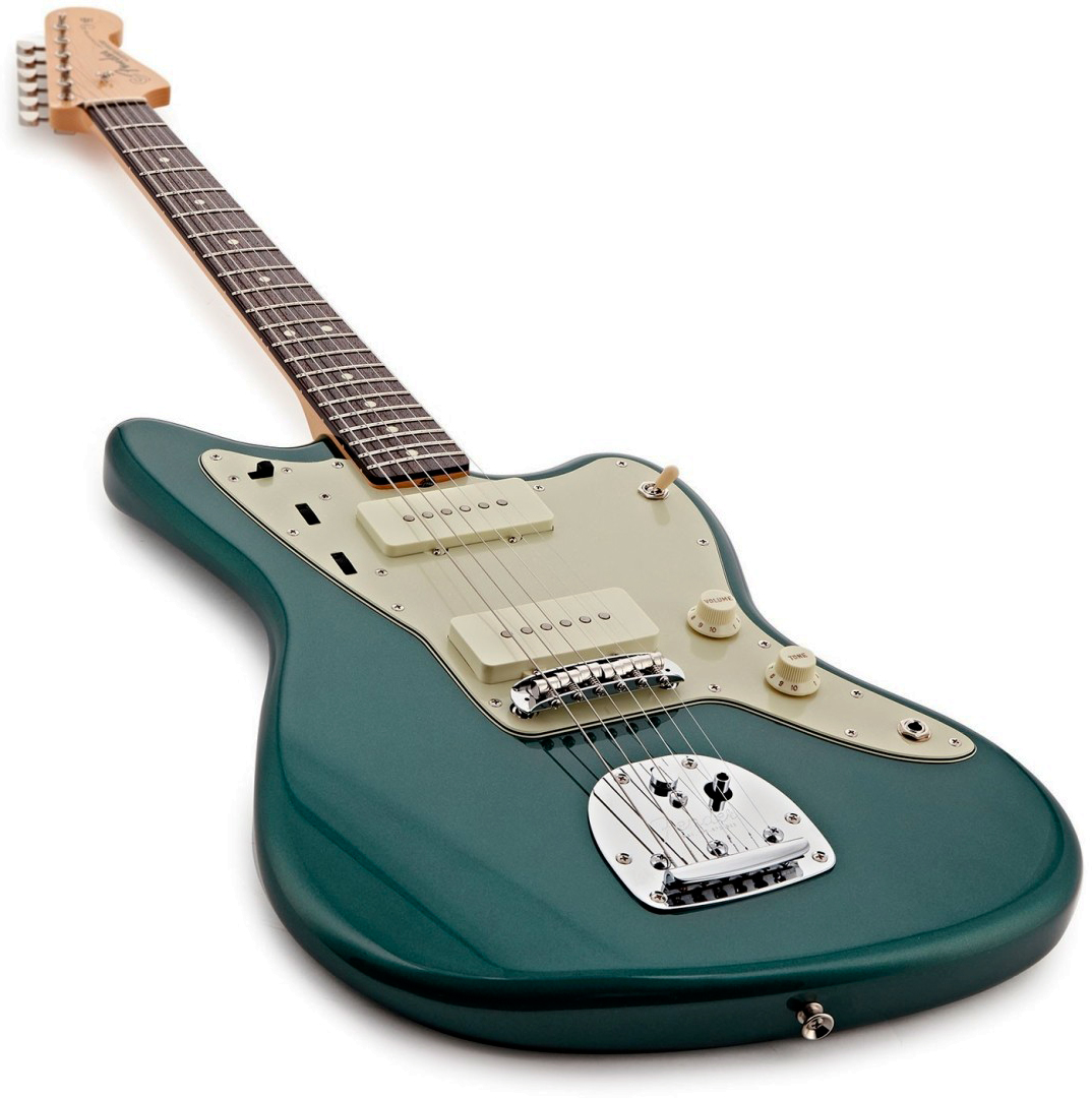Fender Jazzmaster Traditional Ii 60s Mij Trem 2s Rw - Sherwood Green Metallic - Retro rock electric guitar - Variation 2