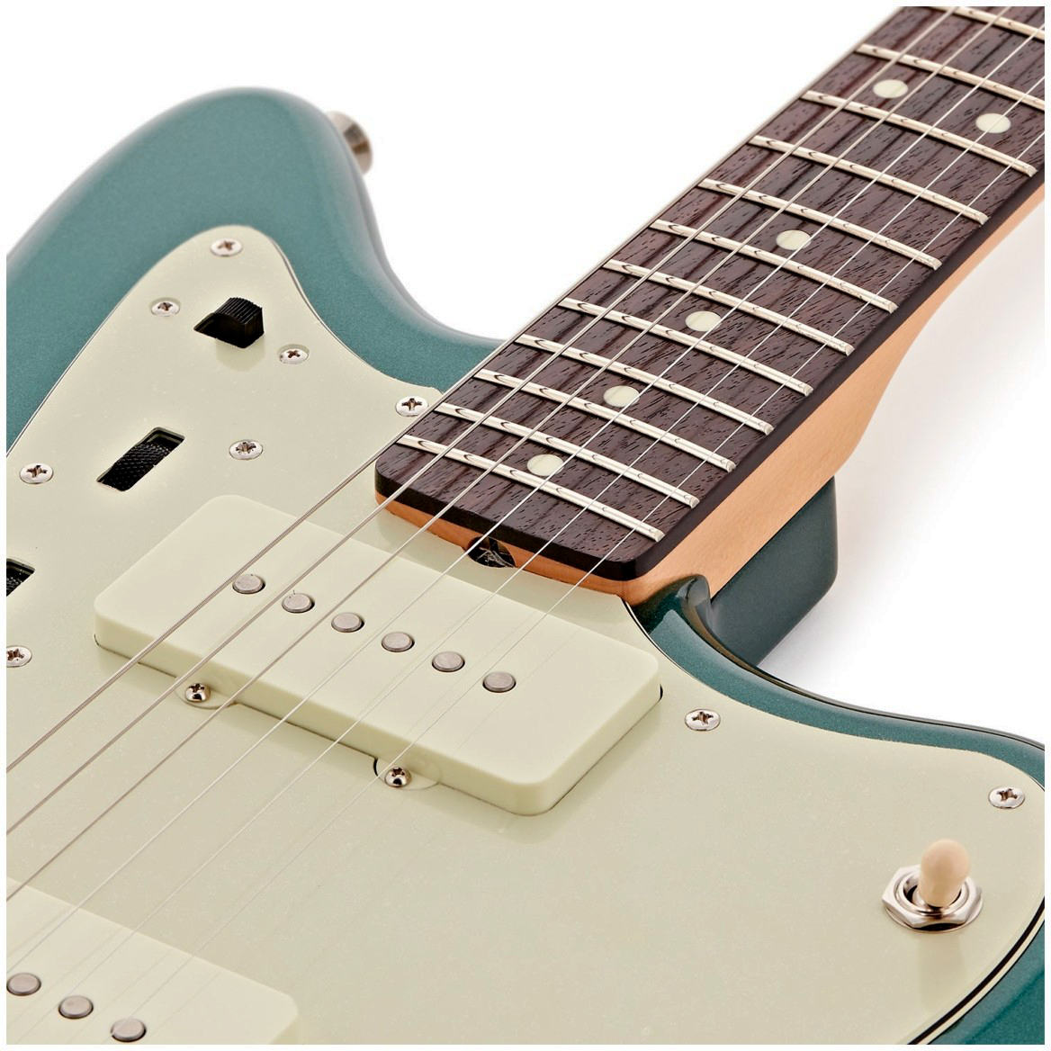 Fender Jazzmaster Traditional Ii 60s Mij Trem 2s Rw - Sherwood Green Metallic - Retro rock electric guitar - Variation 3
