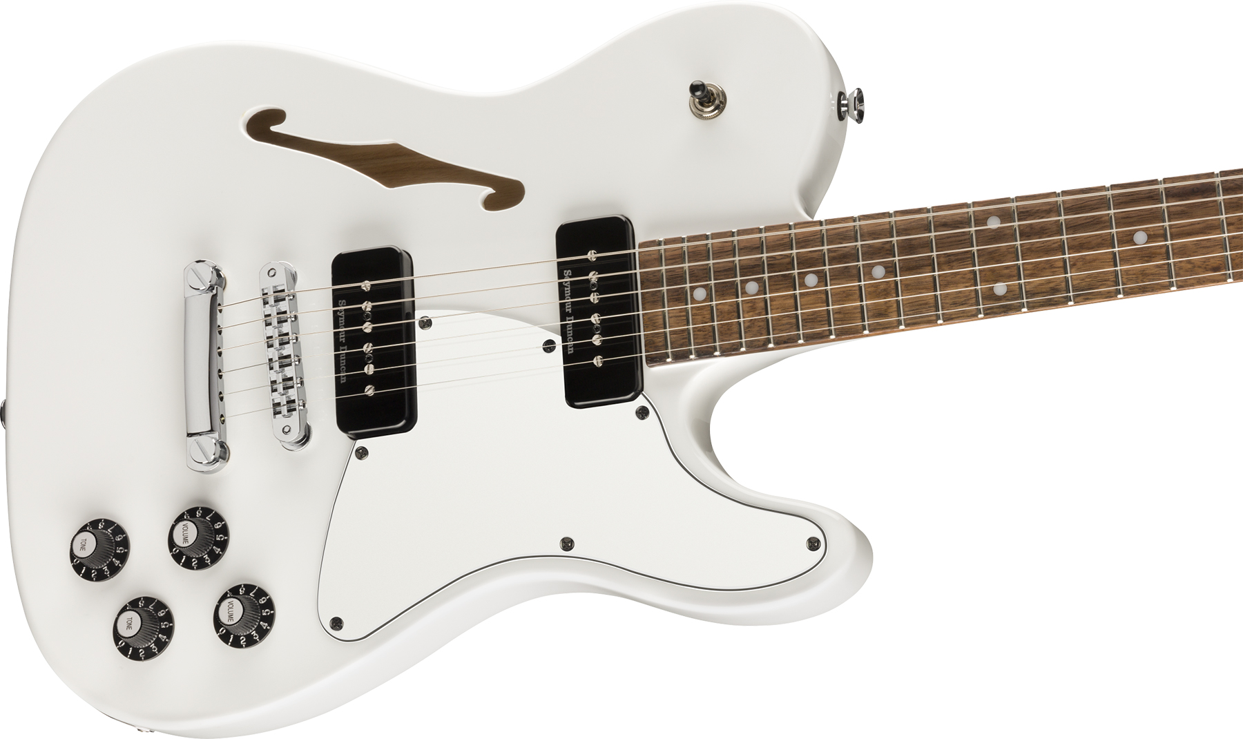 Fender Jim Adkins Tele Ja-90 Mex Signature 2p90 Lau - White - Tel shape electric guitar - Variation 2