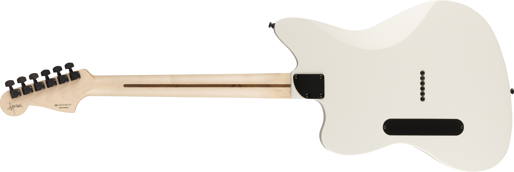 Fender Jim Root Jazzmaster V4 Mex Signature Hh Emg Ht Eb - Artic White - Retro rock electric guitar - Variation 1