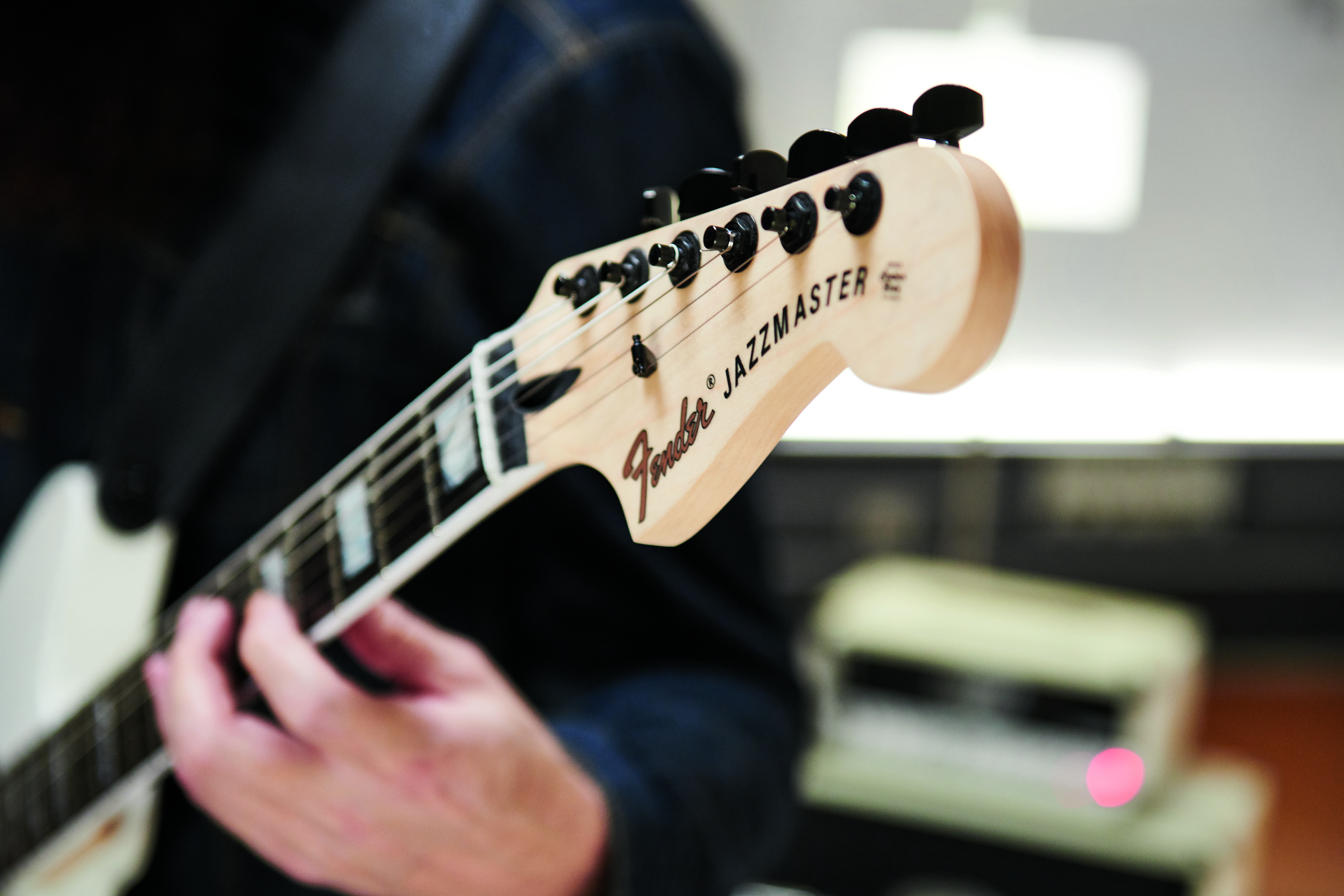 Fender Jim Root Jazzmaster V4 Mex Signature Hh Emg Ht Eb - Artic White - Retro rock electric guitar - Variation 4