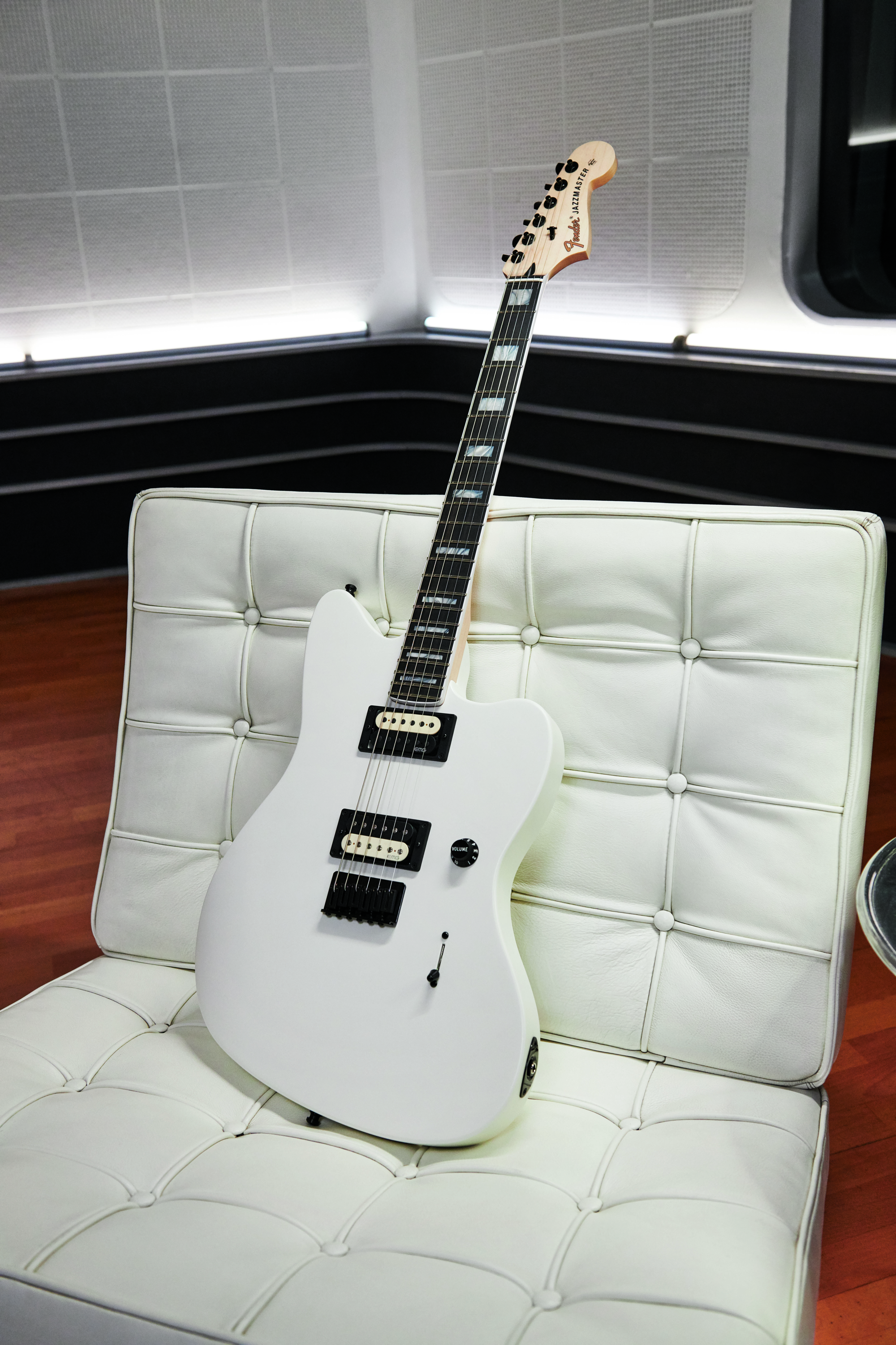 Fender Jim Root Jazzmaster V4 Mex Signature Hh Emg Ht Eb - Artic White - Retro rock electric guitar - Variation 5