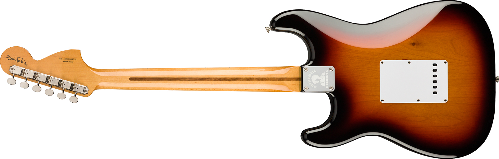 Fender Jimi Hendrix Strat Mex Signature 3s Trem Mn - 3-color Sunburst - Str shape electric guitar - Variation 1