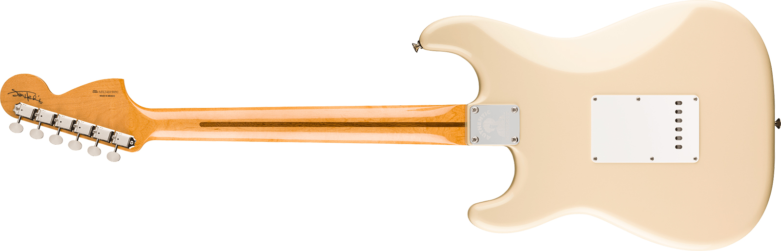 Fender Jimi Hendrix Strat Mex Signature 3s Trem Mn - Olympic White - Str shape electric guitar - Variation 7