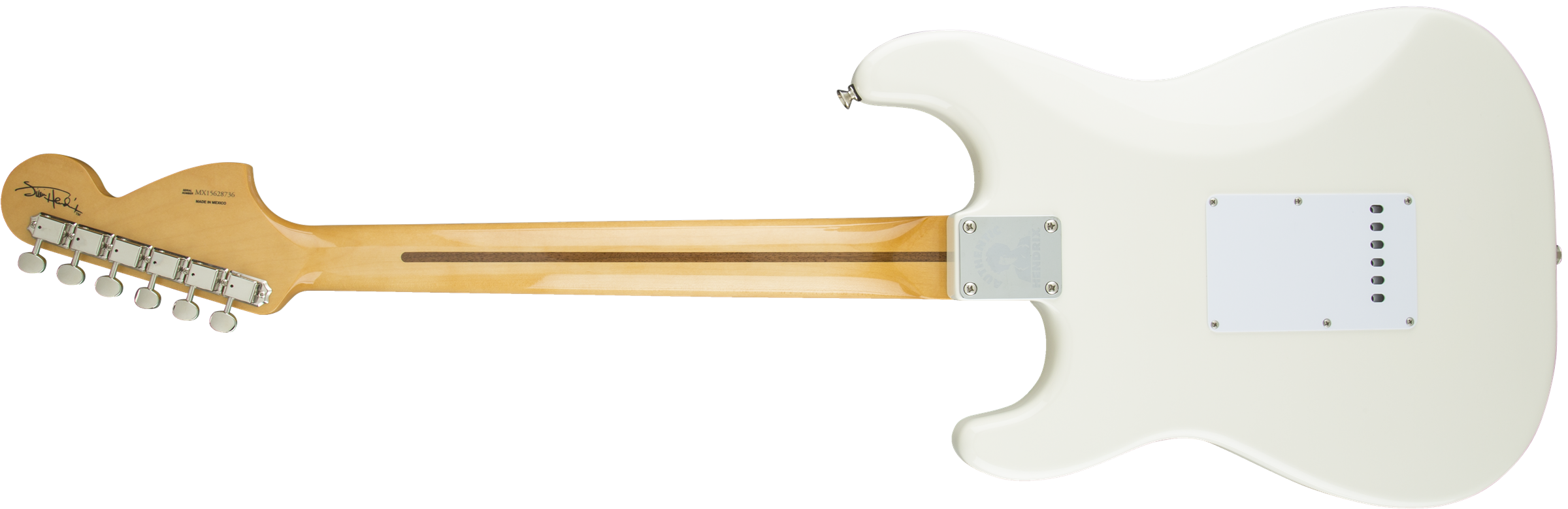 Fender Jimi Hendrix Stratocaster (mex, Mn) - Olympic White - Str shape electric guitar - Variation 1