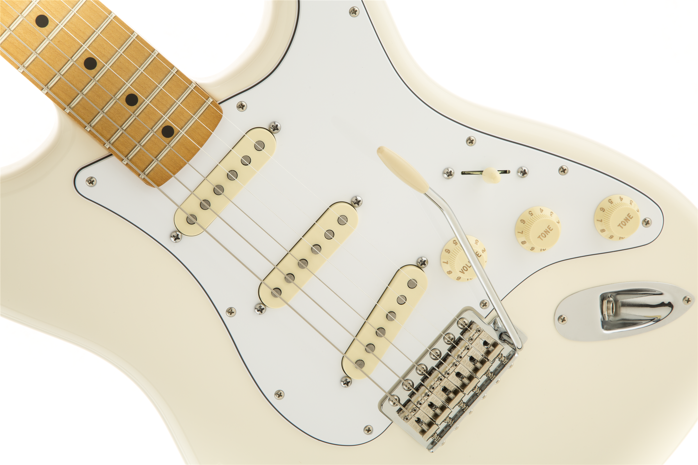 Fender Jimi Hendrix Stratocaster (mex, Mn) - Olympic White - Str shape electric guitar - Variation 2