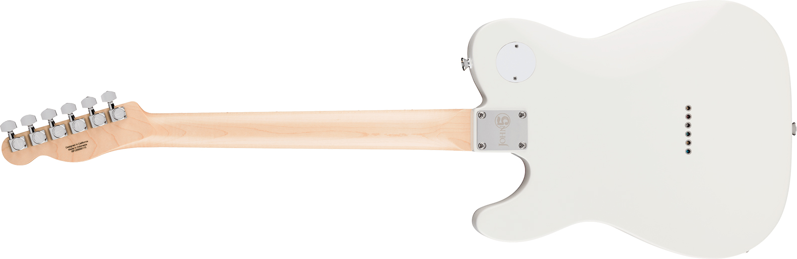 Fender John Five Tele Ghost Signature Ind 2h Dimarzio Ht Mn - White - Signature electric guitar - Variation 1