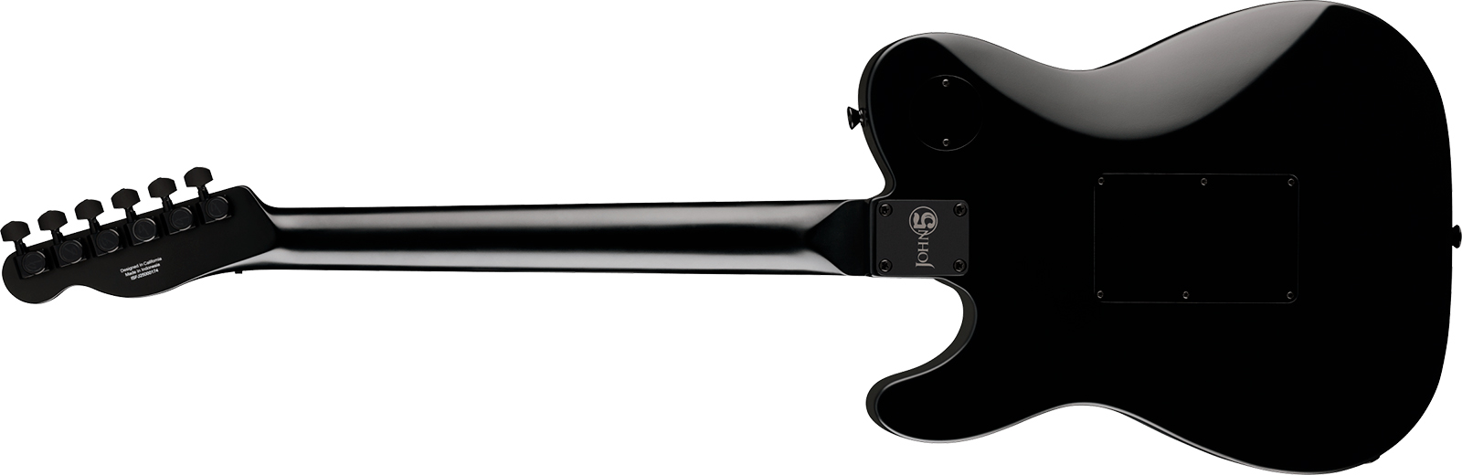 Fender John Five Tele Phantom Signature Ind 2h Dimarzio Fr Eb - Black - Signature electric guitar - Variation 1