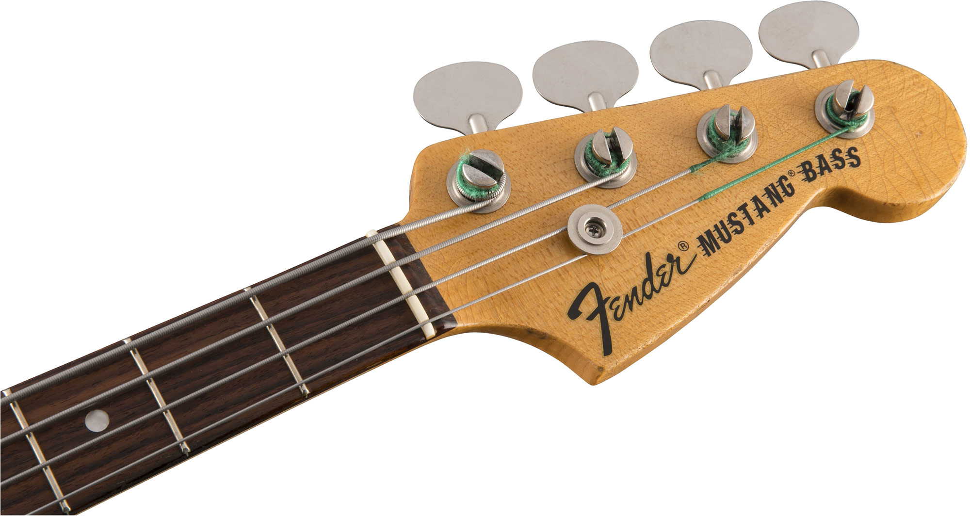 Fender Justin Meldal-johnsen Jmj Mustang Bass Road Worn Mex Rw - Faded Daphne Blue - Electric bass for kids - Variation 3