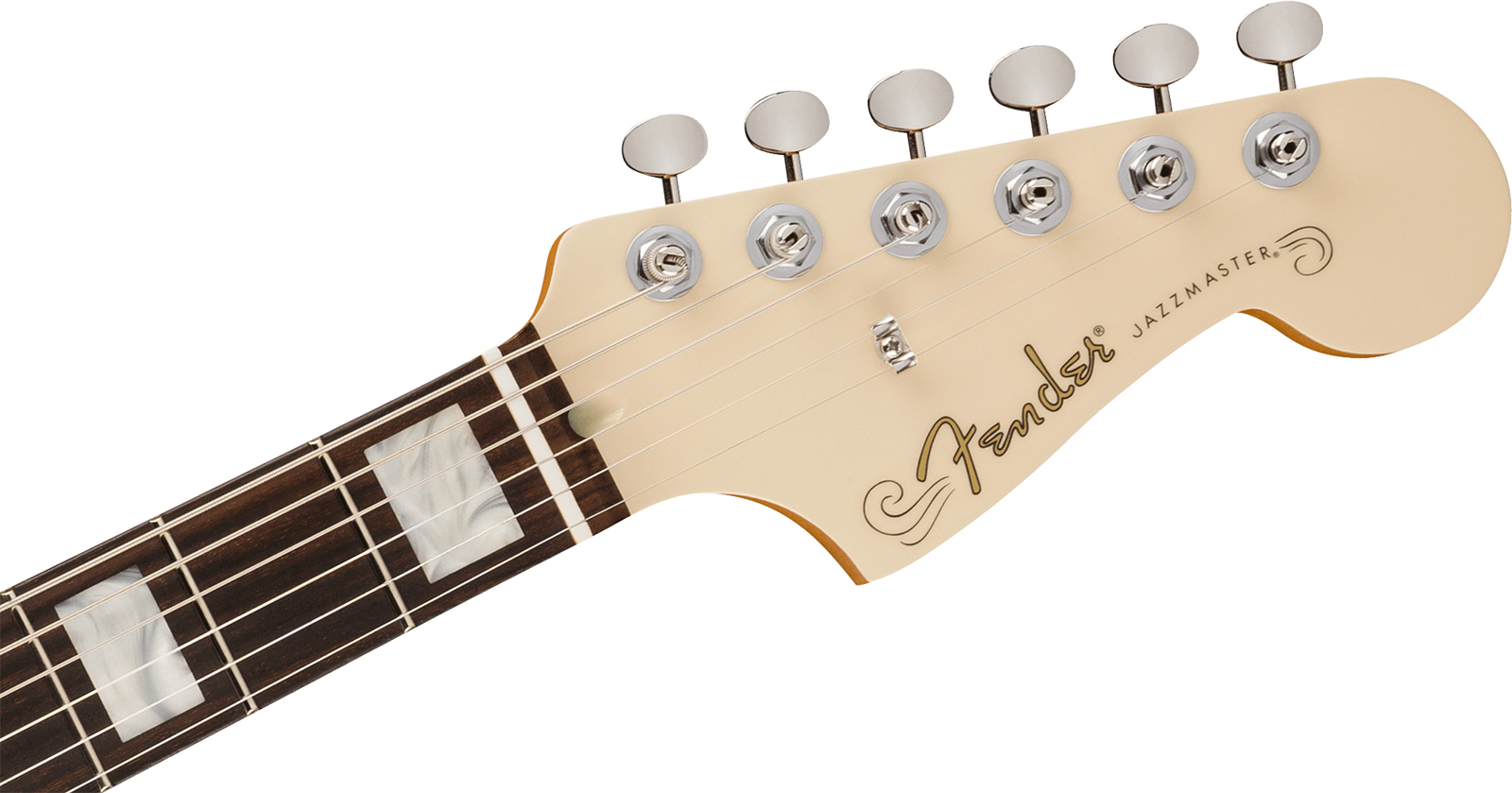 Fender Kim Gordon Jazzmaster Mex Ltd Signature Ltd 2s Trem Rw - Olympic White - Signature electric guitar - Variation 3