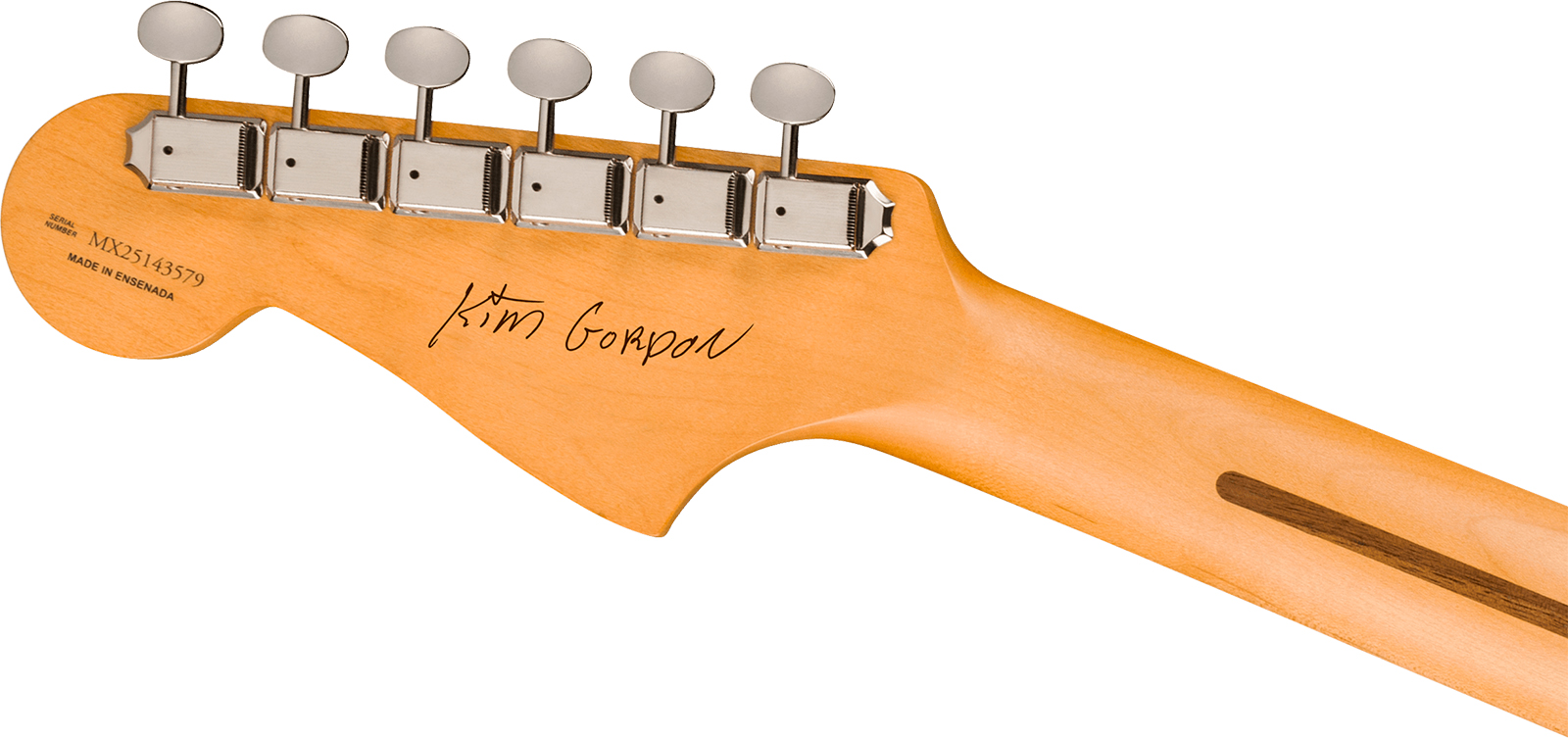 Fender Kim Gordon Jazzmaster Mex Ltd Signature Ltd 2s Trem Rw - Olympic White - Signature electric guitar - Variation 4