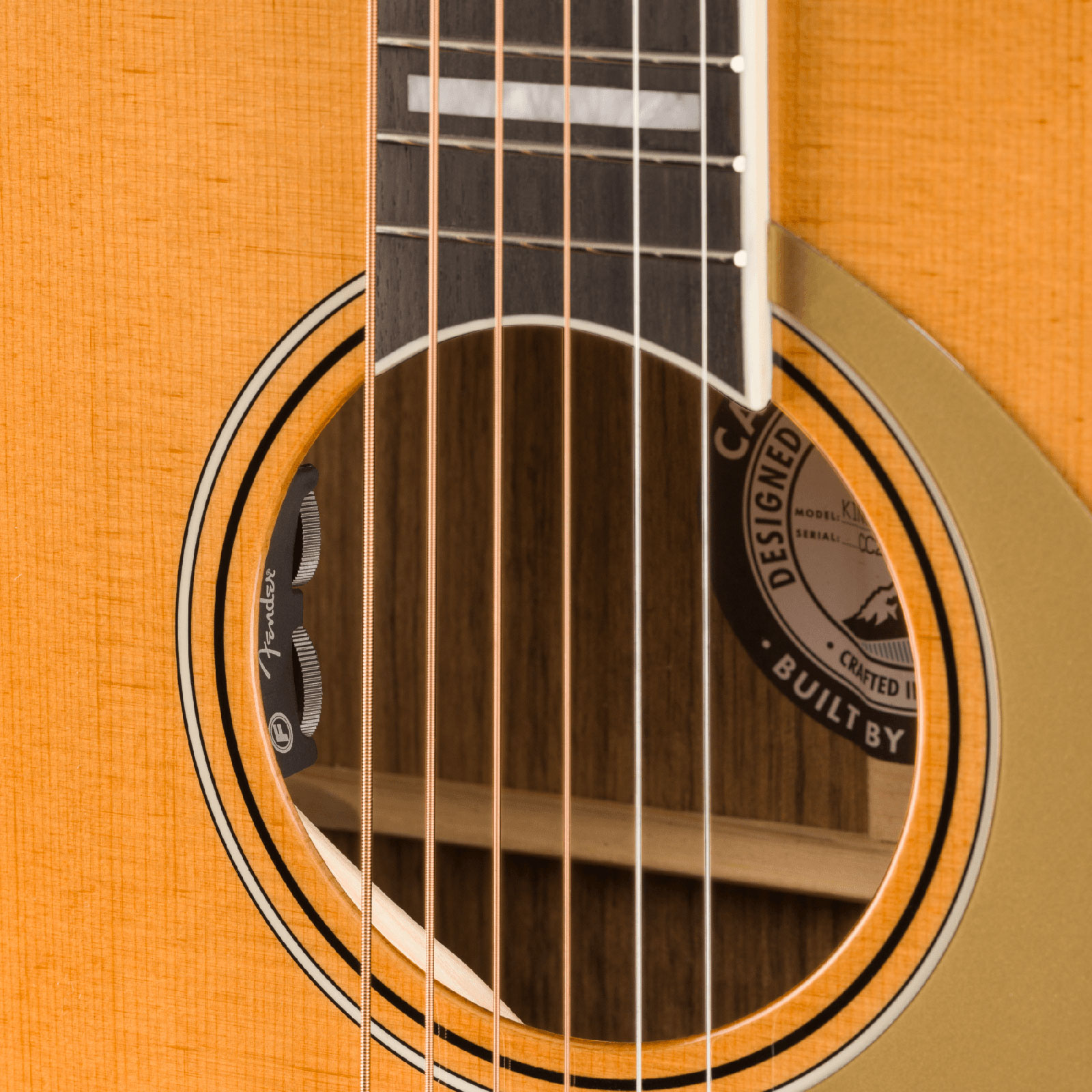 Fender King Vintage California Dreadnought Epicea Ovangkol Ova - Aged Natural - Electro acoustic guitar - Variation 3