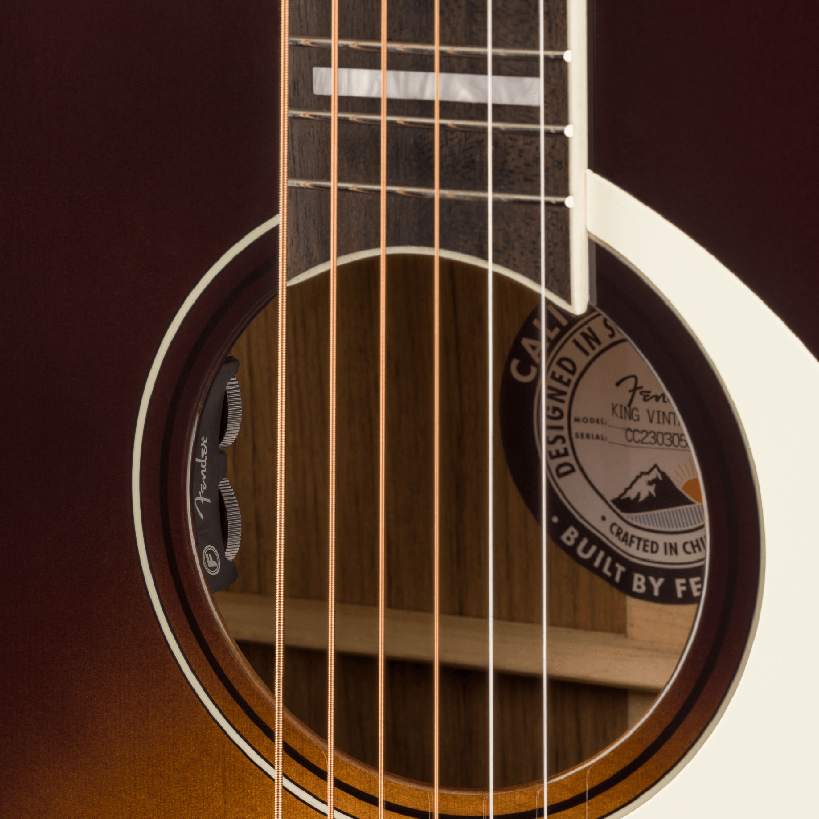 Fender King Vintage California Dreadnought Epicea Ovangkol Ova - Mojave - Electro acoustic guitar - Variation 3