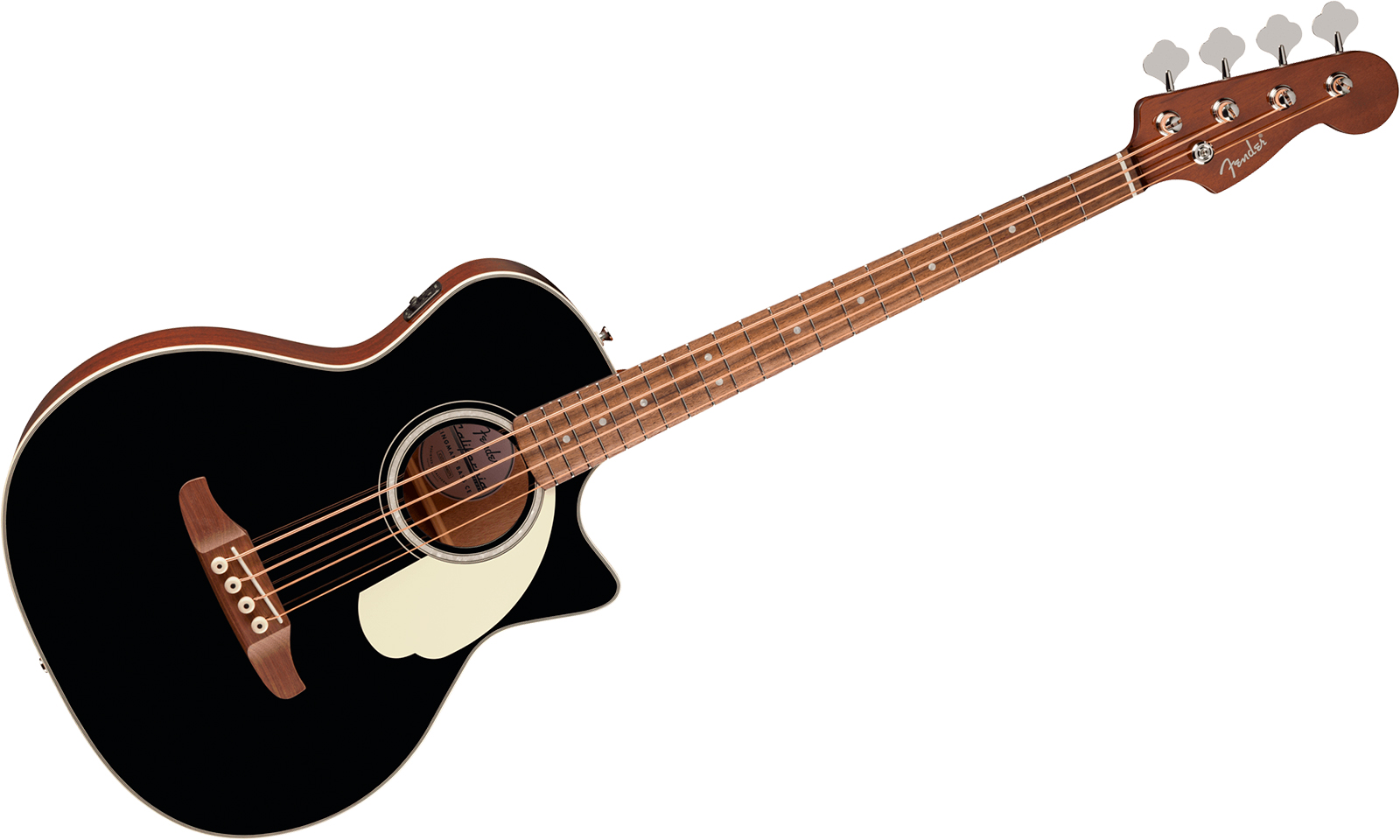 Fender Kingman Bass Deluxe Ce California Cw Shsc Epicea Acajou Noy - Black - Acoustic bass - Variation 1