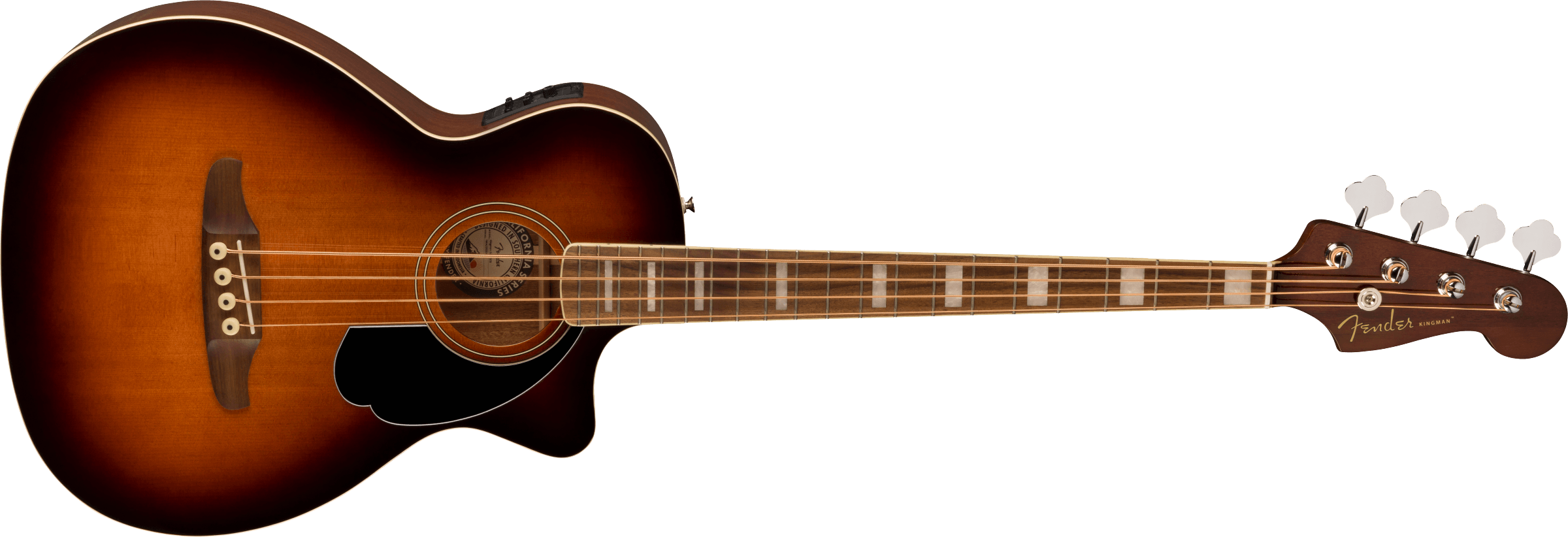 Fender Kingman Bass Sce Dreadnought Cw Epicea Sapelle - Shaded Edge Burst - Acoustic bass - Variation 2