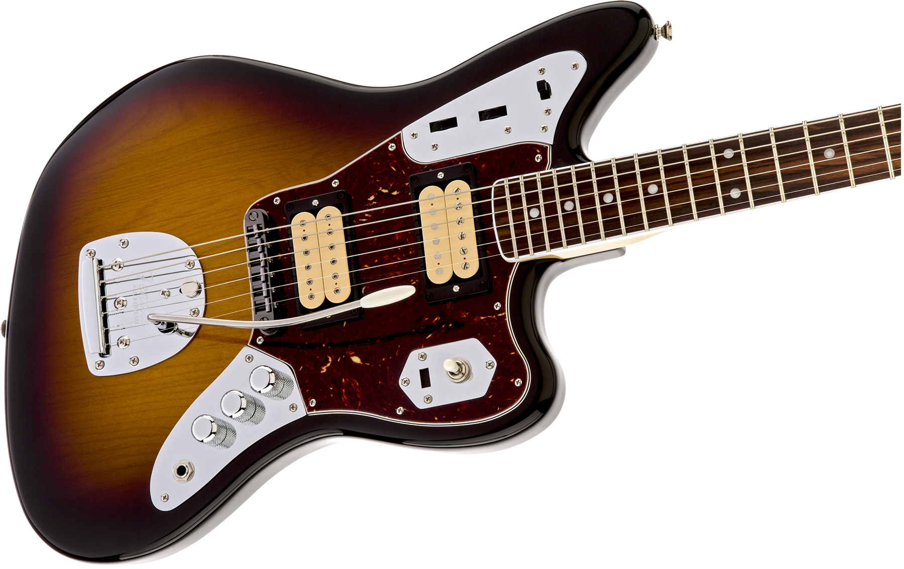 Fender Kurt Cobain Jaguar Mex Hh Trem Rw - 3-color Sunburst - Retro rock electric guitar - Variation 2