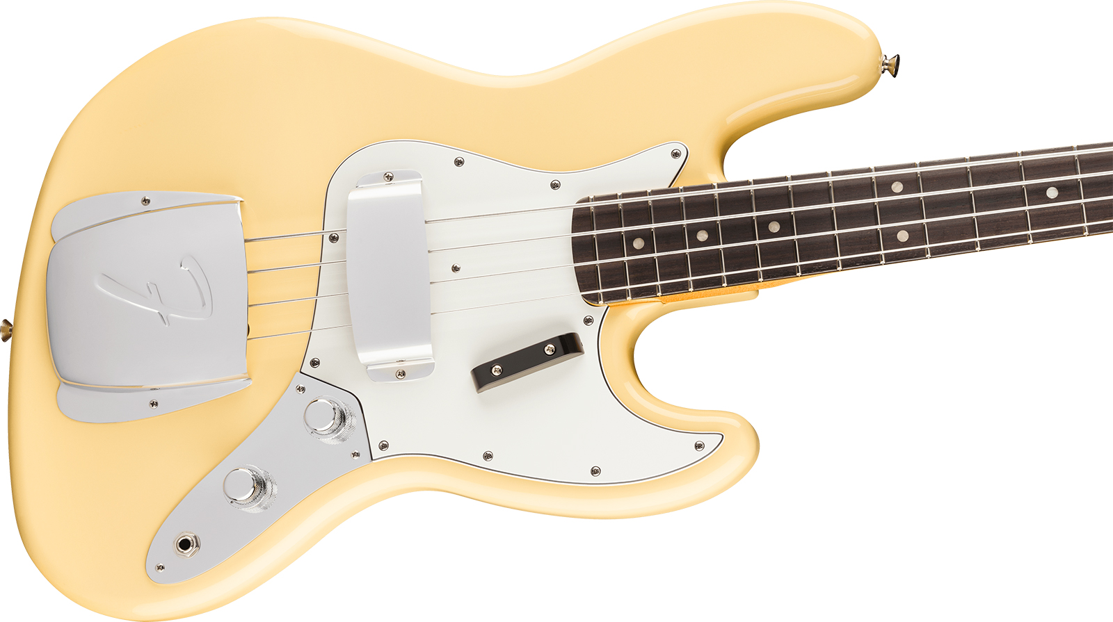 Fender Laura Lee Jazz Bass Mex Ltd Signature Rw - Vintage White - Solid body electric bass - Variation 2