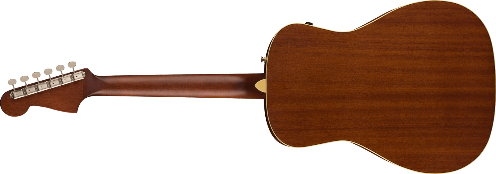 Fender Malibu Player 2023 Parlor Epicea Sapele Wal - Olympic White - Electro acoustic guitar - Variation 1