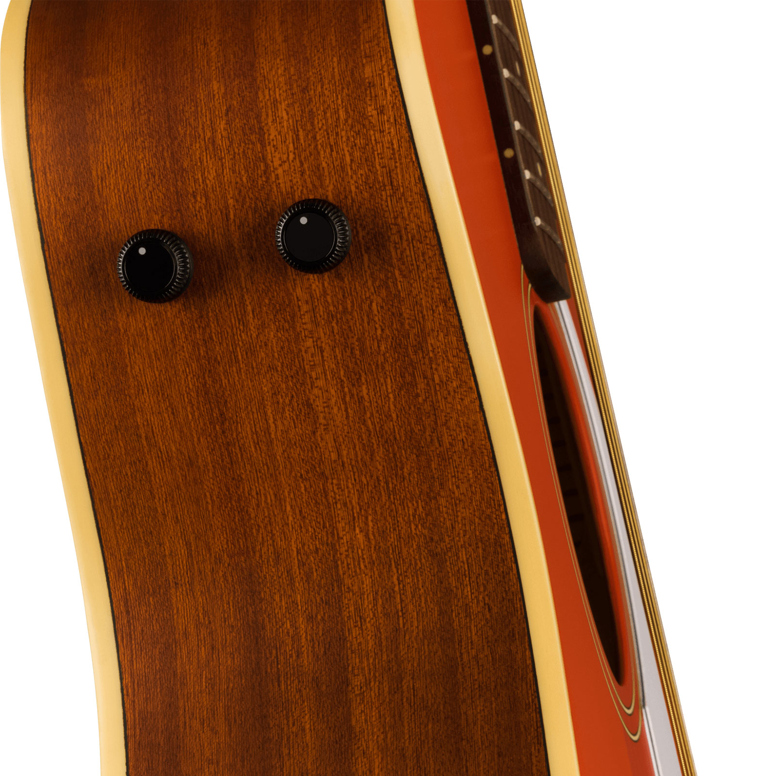 Fender Malibu Player 2023 Parlor Epicea Sapele Wal - Fiesta Red - Electro acoustic guitar - Variation 3