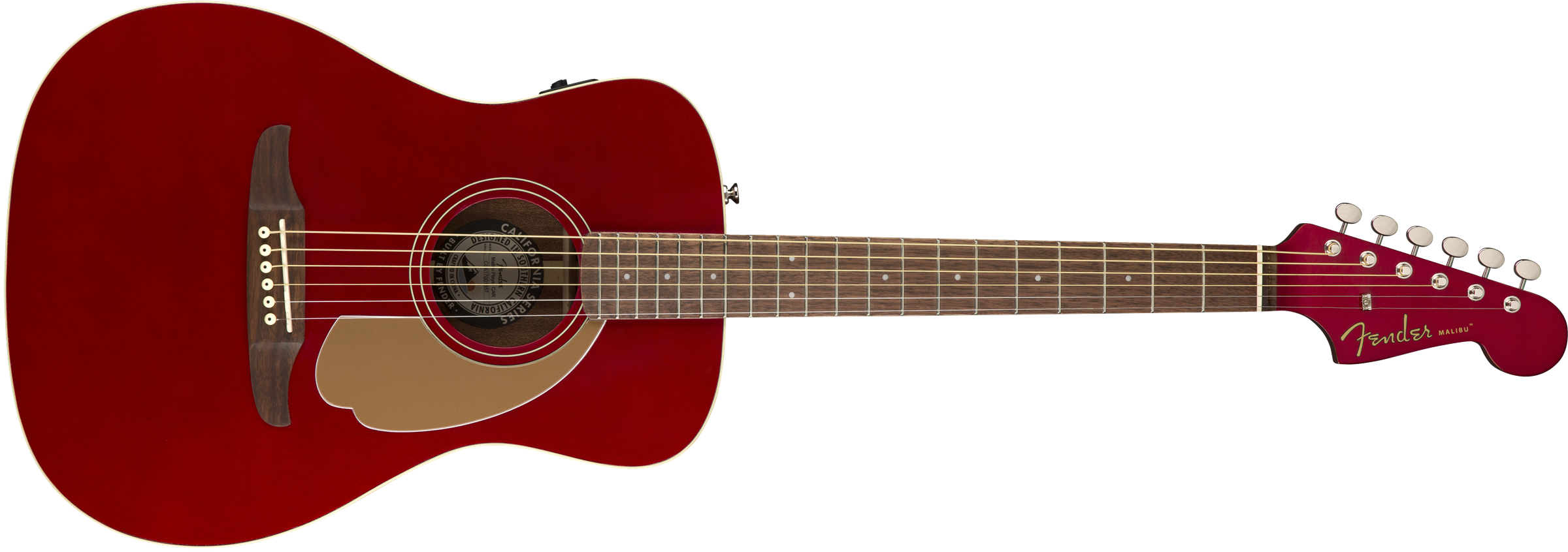 Fender Malibu Player - Candy Apple Red - Acoustic guitar & electro - Variation 1