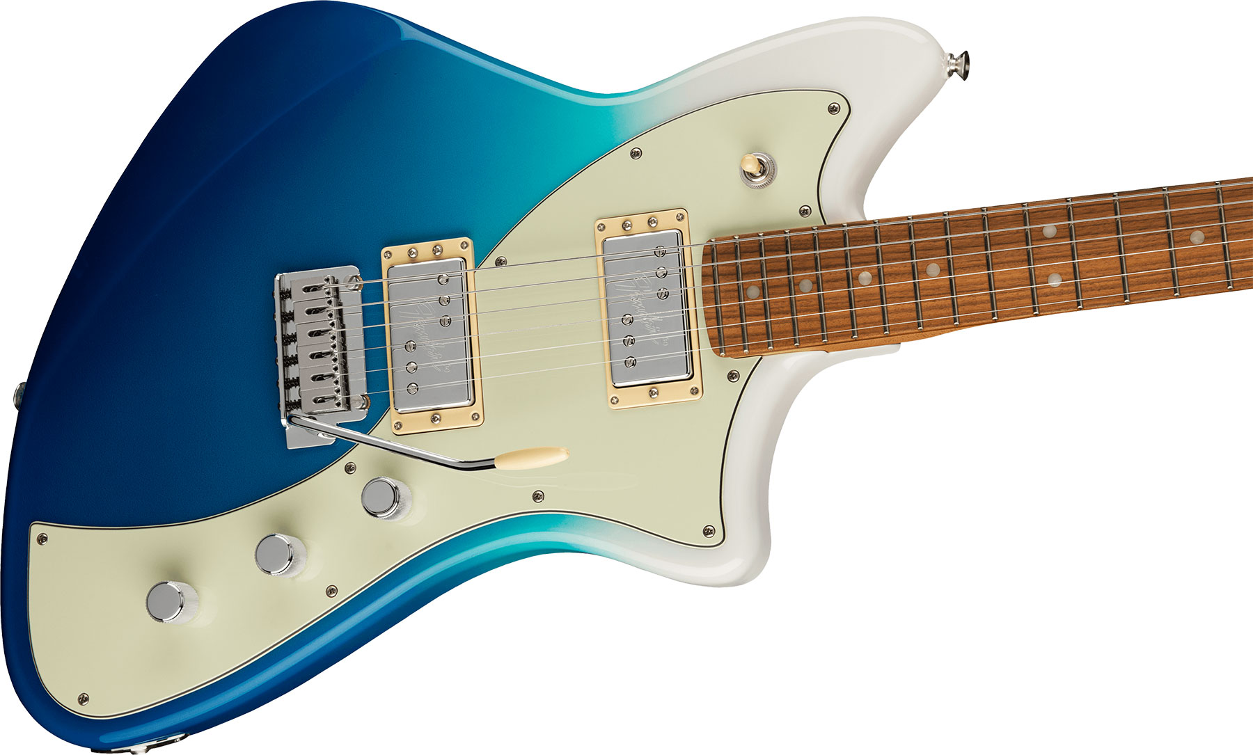 Fender Meteora Player Plus Hh Mex 2h Ht Pf - Belair Blue - Retro rock electric guitar - Variation 2