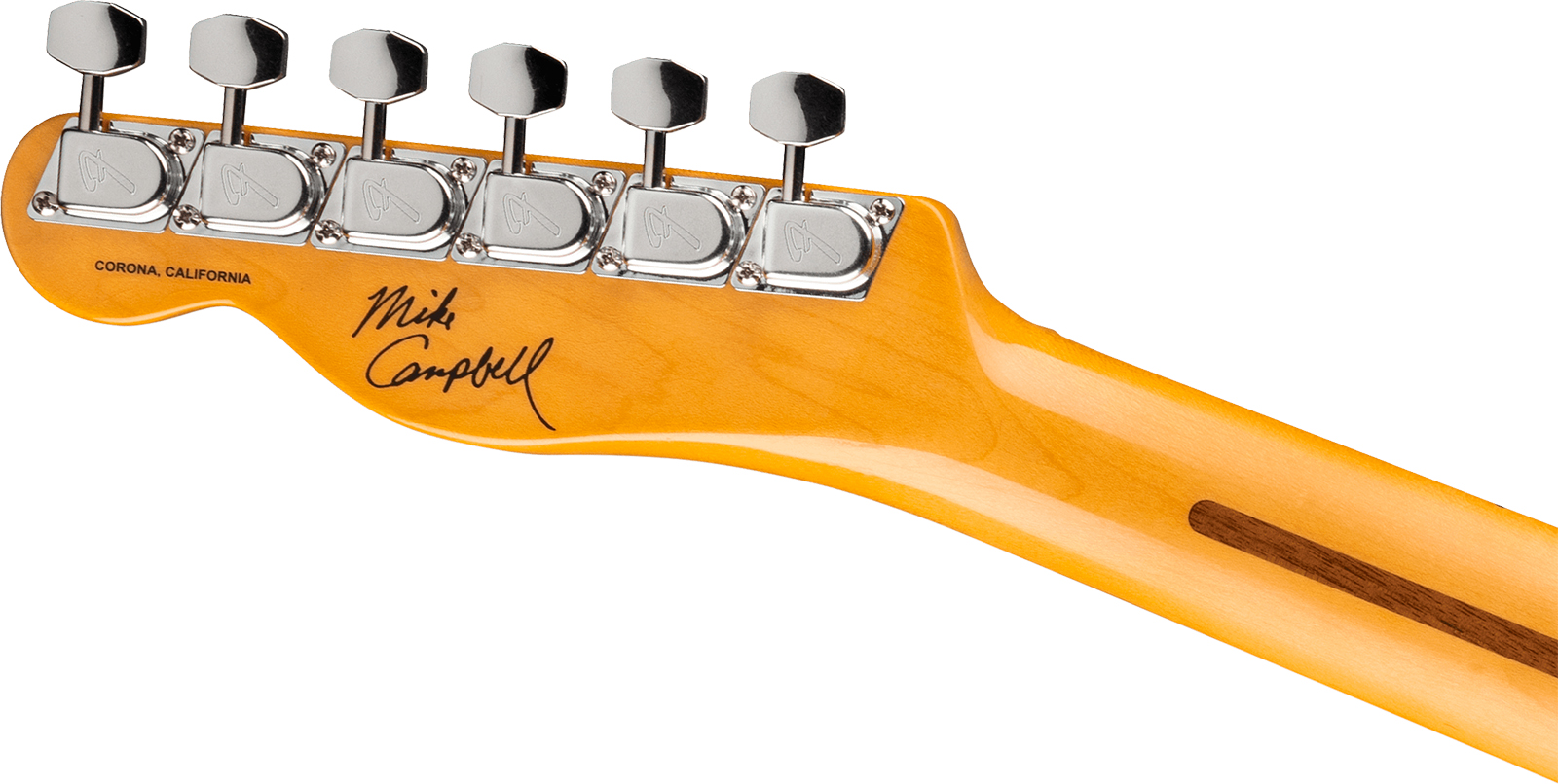 Fender Mike Campbell Tele Red Dog Stories Usa Signature Shh Trem Mn - Red Dog Red - Tel shape electric guitar - Variation 4