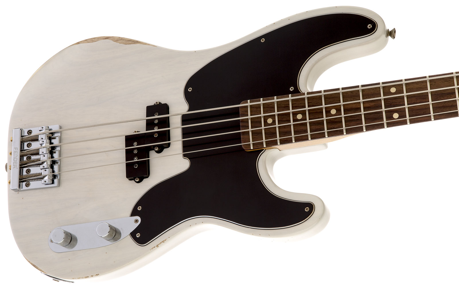 Fender Mike Dirnt Precision Bass Mex Signature Rw - White Blonde - Solid body electric bass - Variation 2