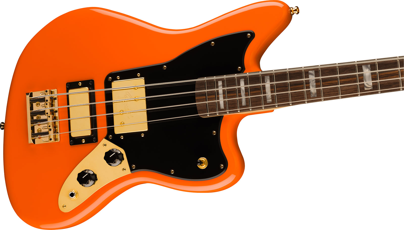 Fender Mike Kerr Jaguar Ltd Mex Signature Rw - Tiger's Blood Orange - Solid body electric bass - Variation 2