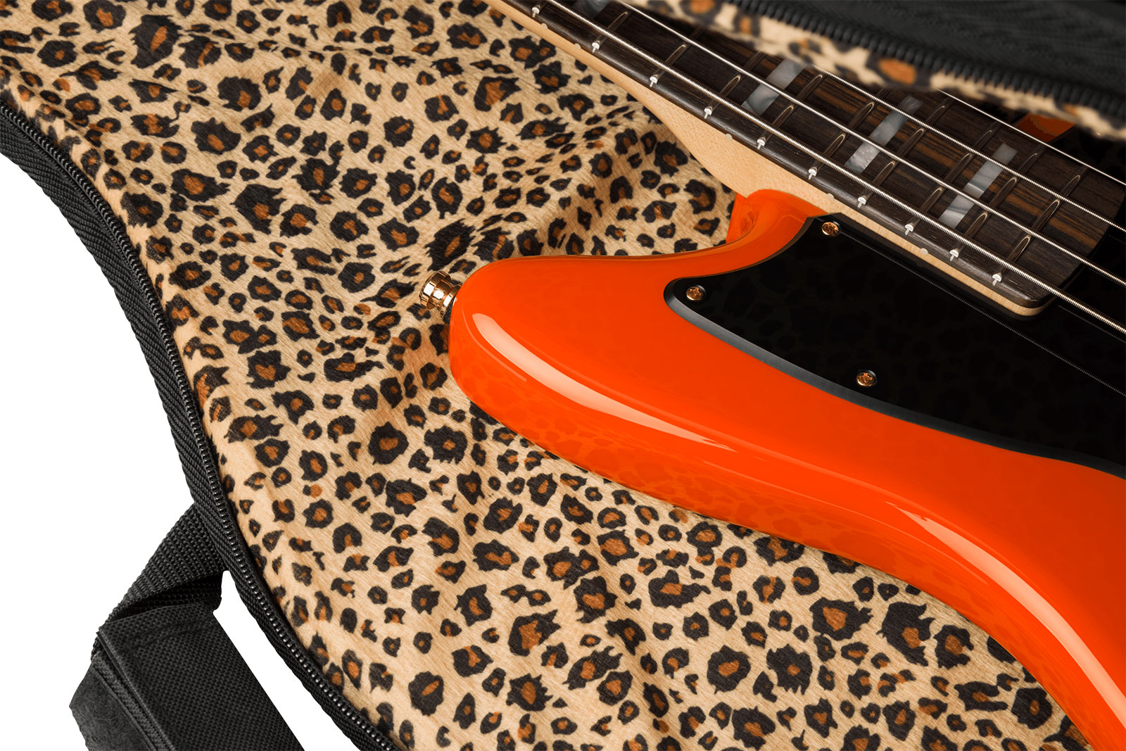 Fender Mike Kerr Jaguar Ltd Mex Signature Rw - Tiger's Blood Orange - Solid body electric bass - Variation 5