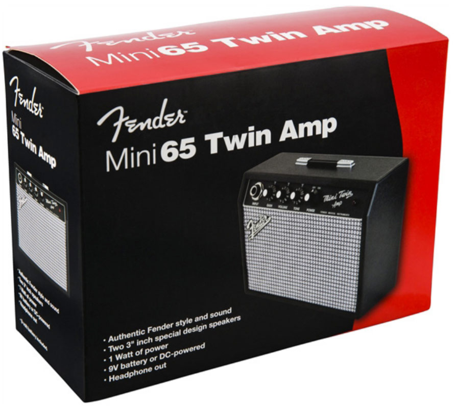 Fender Mini '65 Twin Amp 1w 2x3 - Mini guitar amp - Variation 3