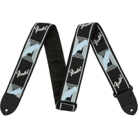 Monogrammed Strap Black/Light Grey/Blue