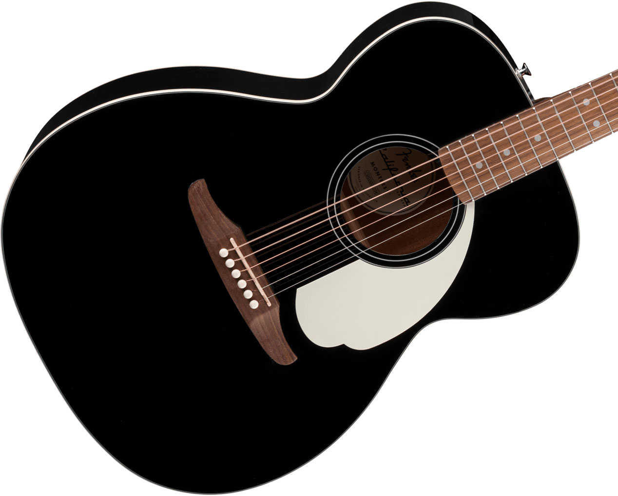 Fender Monterey California Standard Om Epicea Sapele Wal - Black - Folk guitar - Variation 2