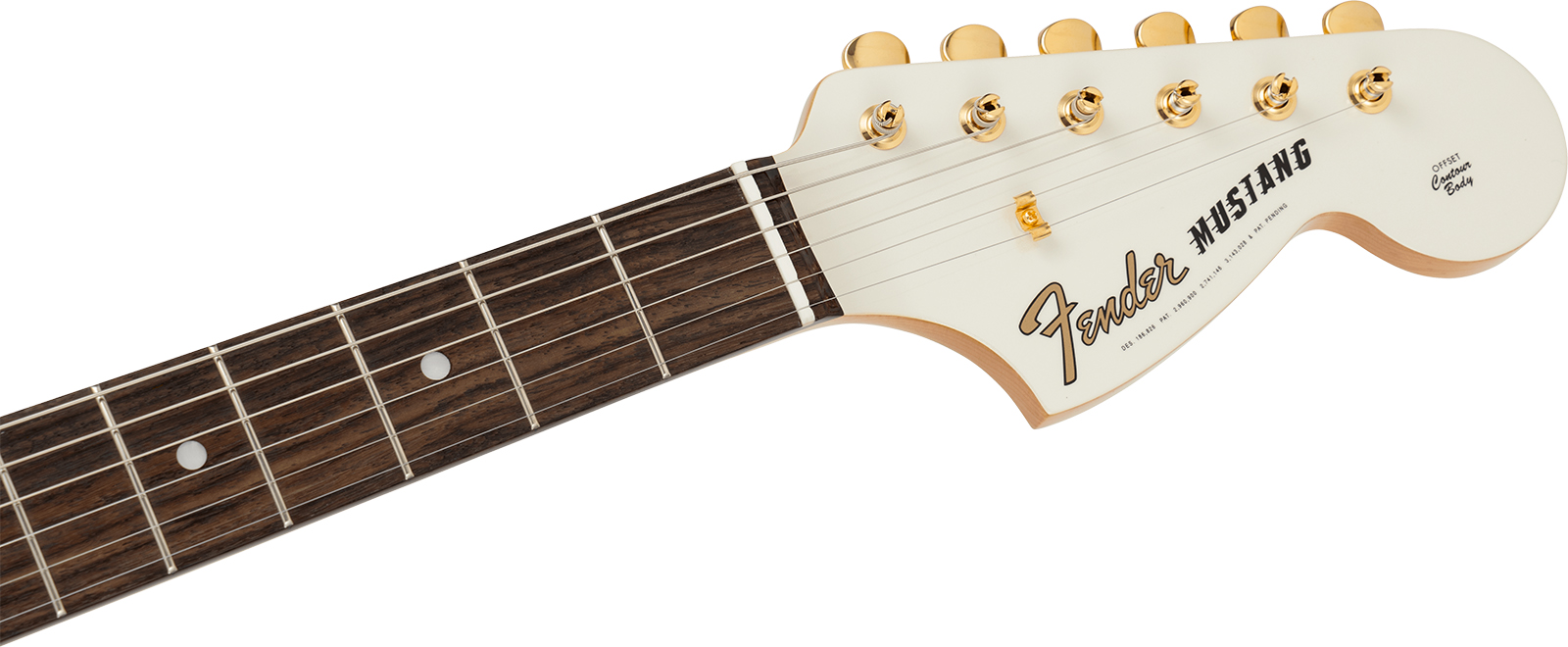 Fender Mustang 60s Traditional Mij Ltd Jap Shsc 2s Trem Rw - White Pearl - Retro rock electric guitar - Variation 3