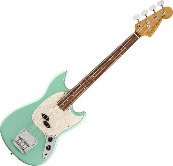 Electric bass for kids Fender Vintera 60's Mustang Bass (MEX, PF) - Seafoam green