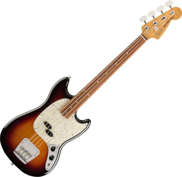 Electric bass for kids Fender Vintera 60's Mustang Bass (MEX, PF) - 3-color sunburst