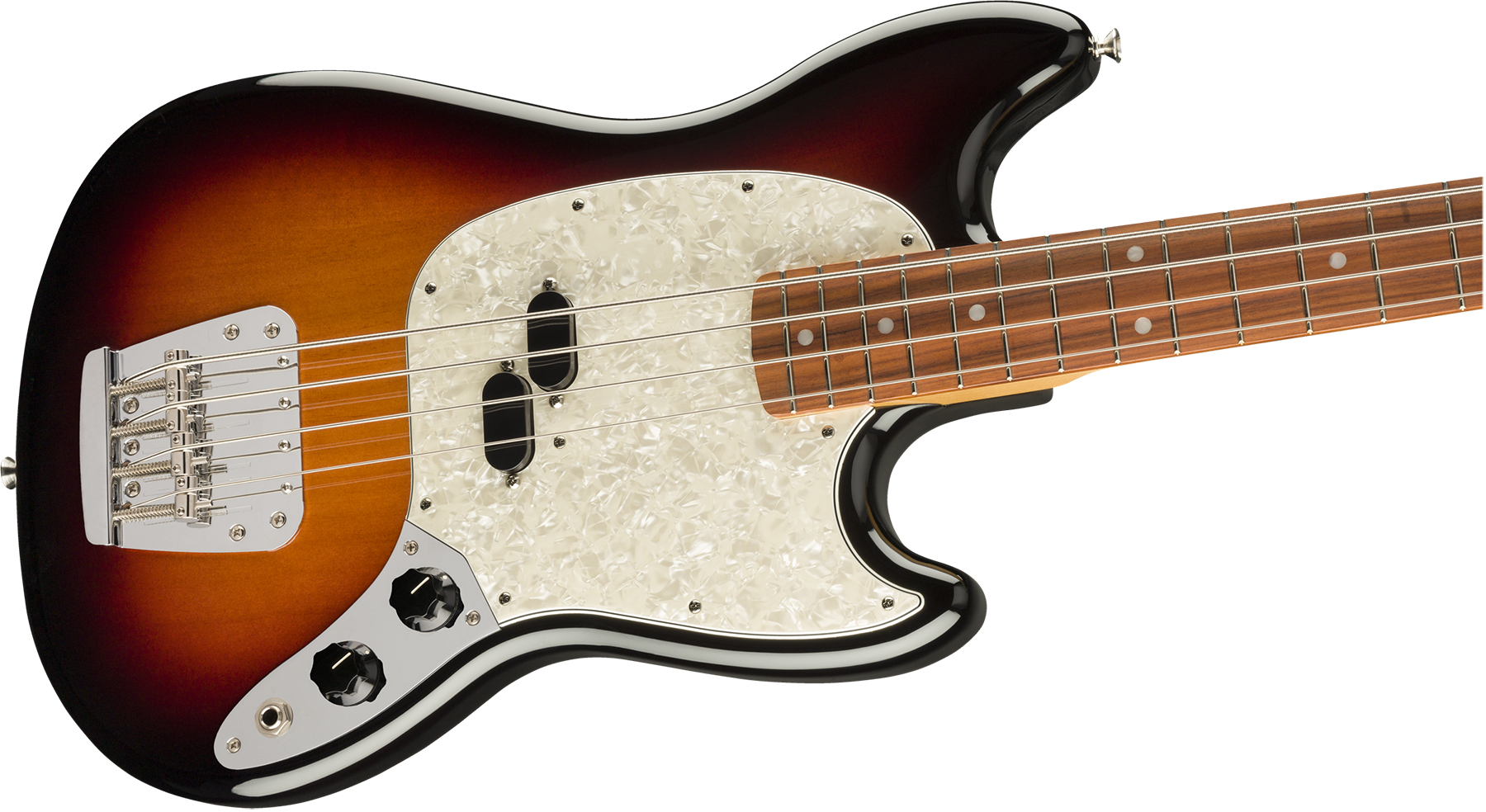 Fender Mustang Bass 60s Vintera Vintage Mex Pf - 3-color Sunburst - Electric bass for kids - Variation 2