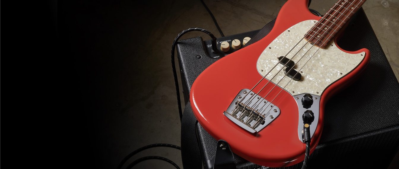 Vintera 60 s Mustang Bass MEX PF fiesta red Electric bass for