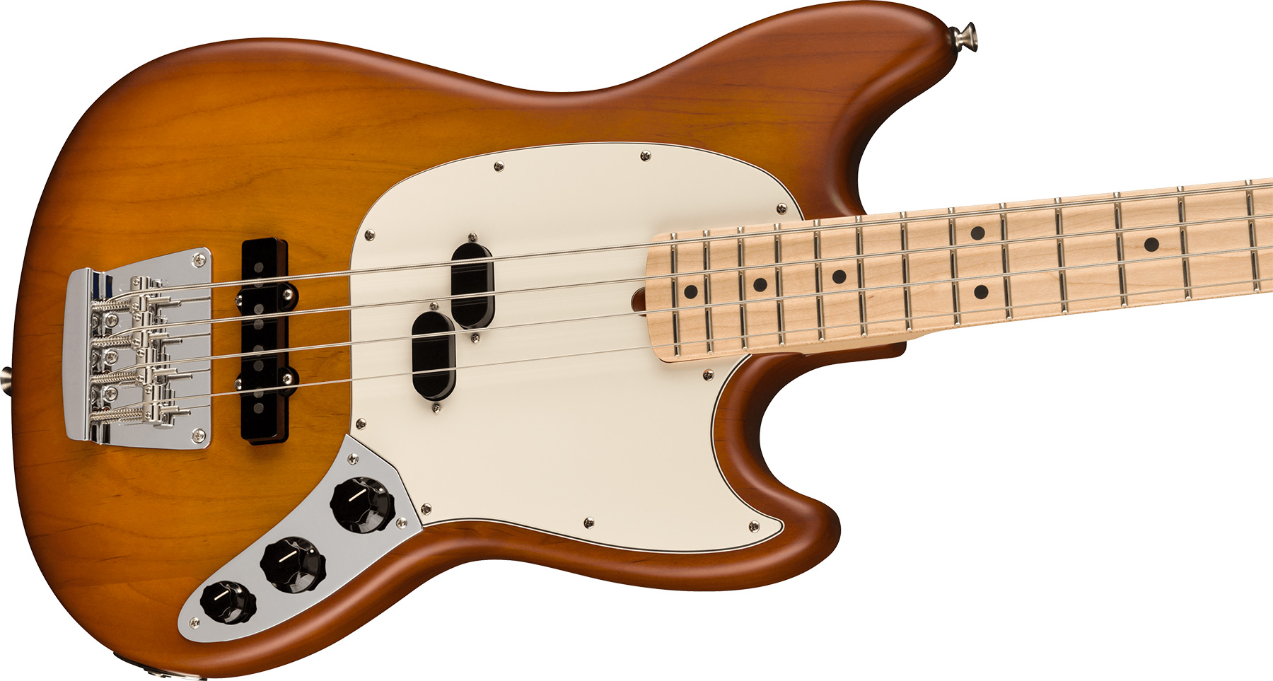 Fender Mustang Bass American Performer Ltd Usa Rw - Honey Burst Satin - Solid body electric bass - Variation 2