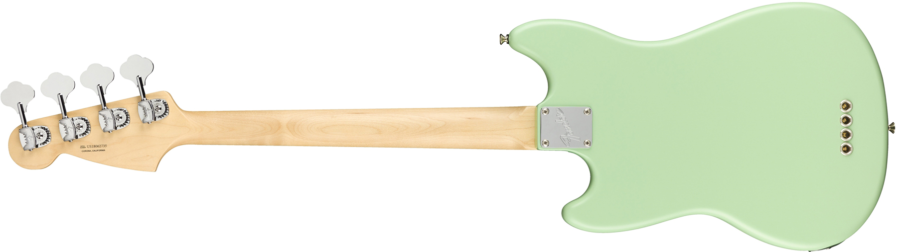 Fender Mustang Bass American Performer Usa Rw - Satin Surf Green - Electric bass for kids - Variation 1