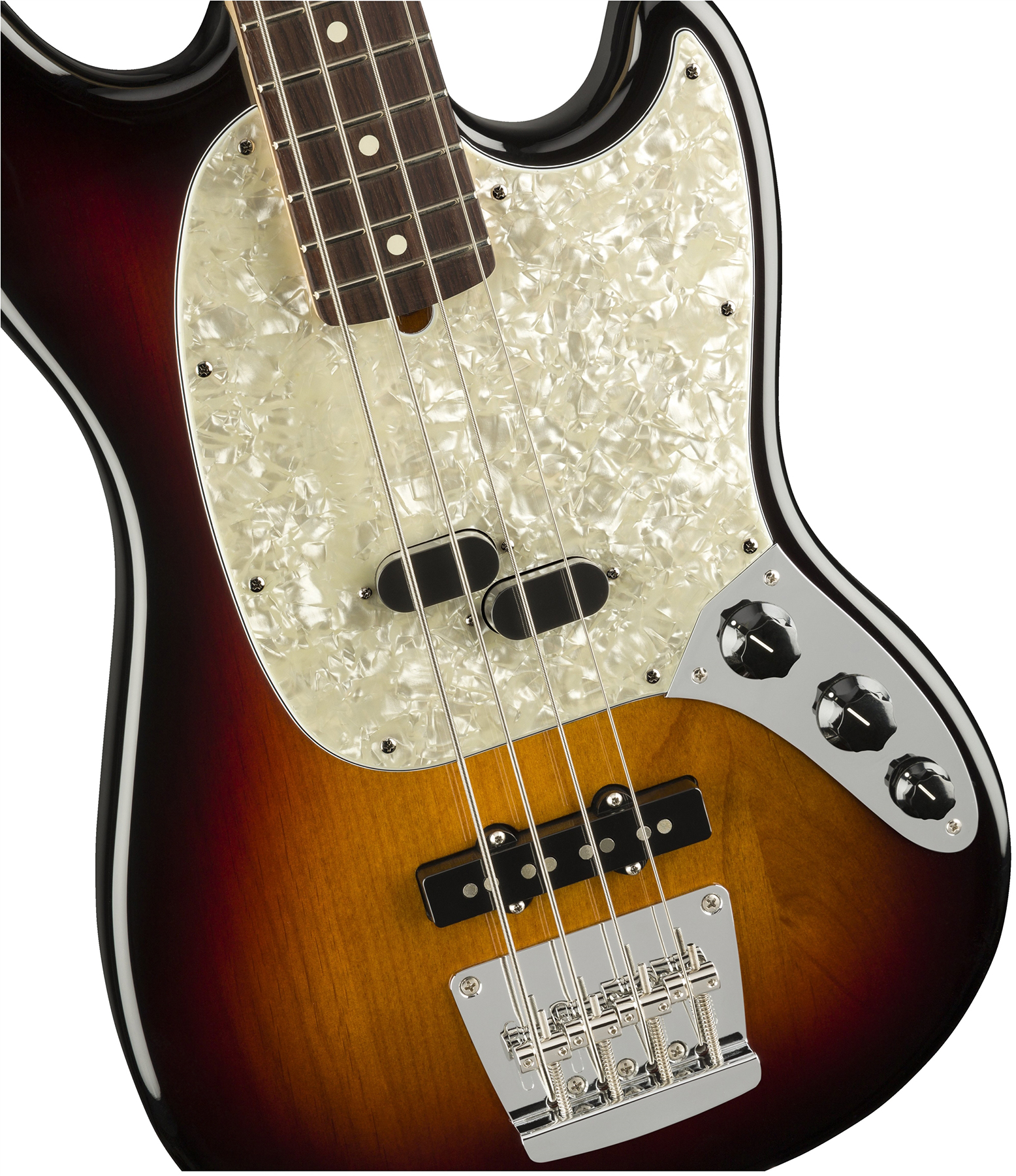 Fender Mustang Bass American Performer Usa Rw - 3-color Sunburst - Electric bass for kids - Variation 2