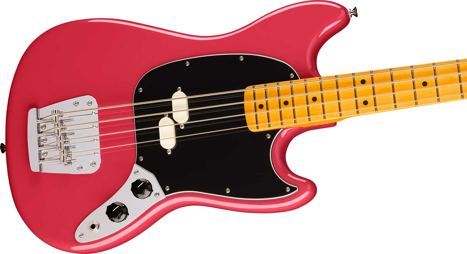 Fender Mustang Bass Classic American Pro Usa Shsc Mn - Faded Dakota Red - Solid body electric bass - Variation 2