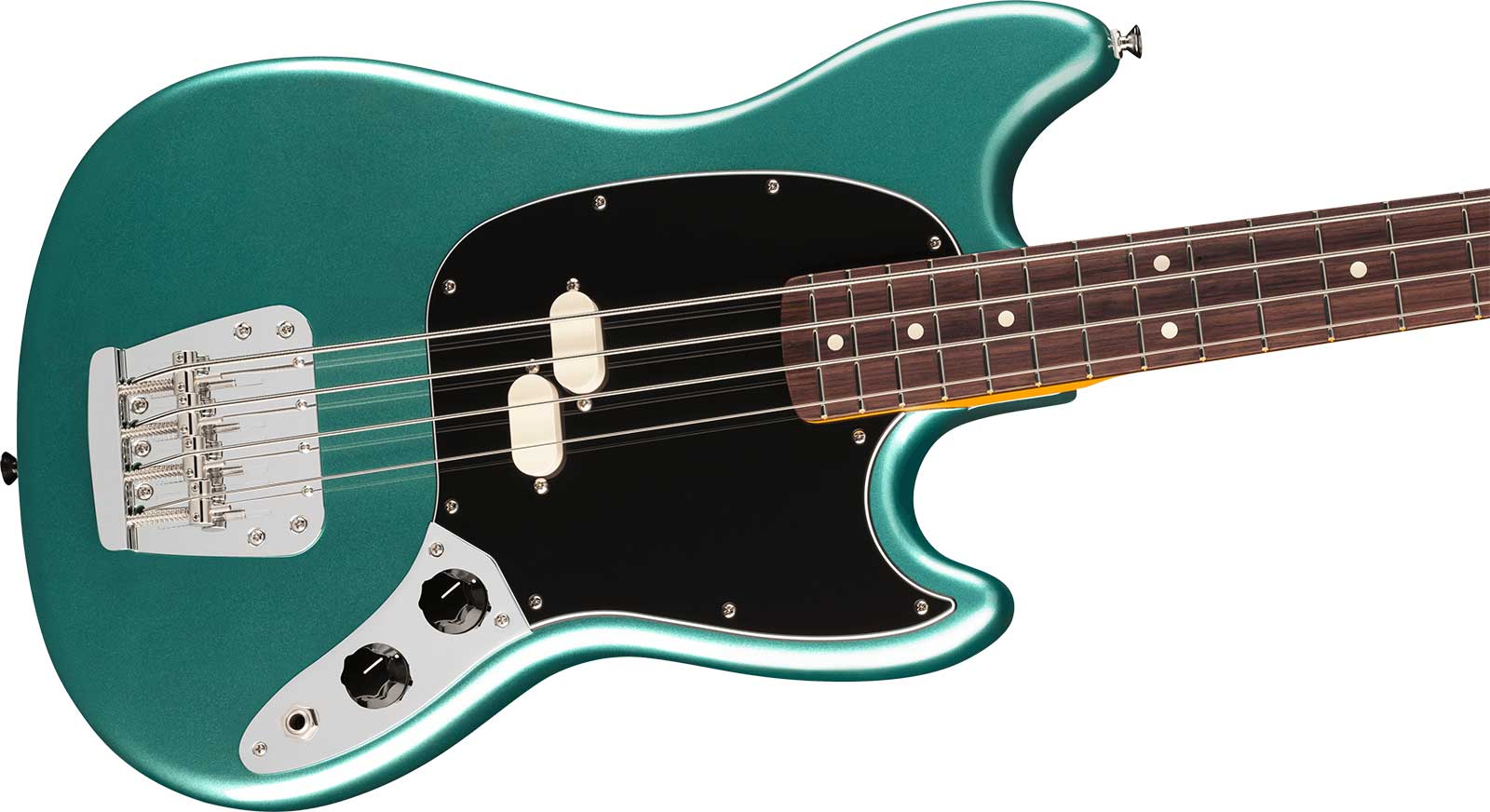 Fender Mustang Bass Classic American Pro Usa Shsc Rw - Faded Sherwood Green Metallic - Solid body electric bass - Variation 2