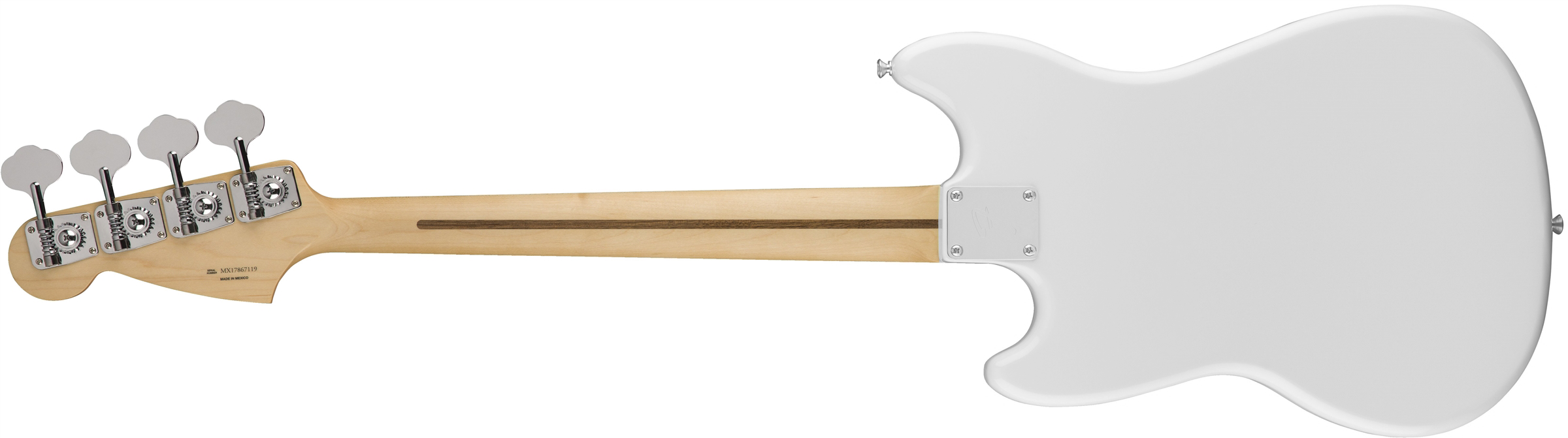 Fender Mustang Bass Pj Mex Pf - Olympic White - Electric bass for kids - Variation 1