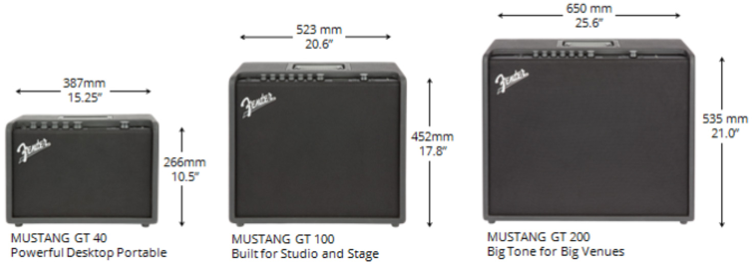 Fender Mustang Gt 200 2x100w 2x12 - Electric guitar combo amp - Variation 2