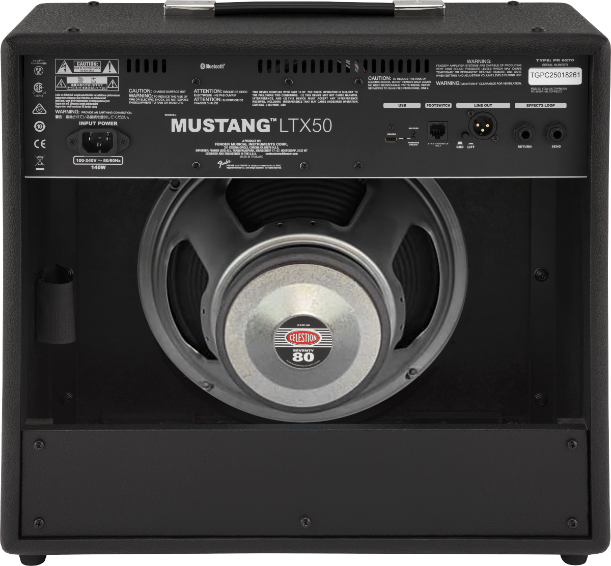 Fender Mustang Ltx50 50w 1x12 - Electric guitar combo amp - Variation 1